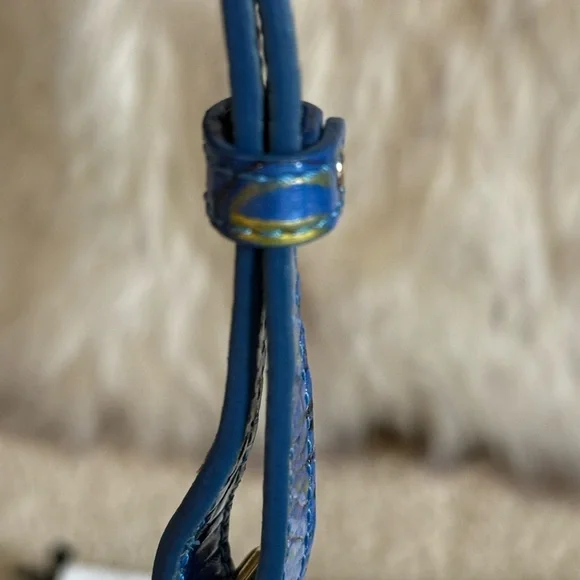 Brahmin Katie Popsicle Melbourne Croc-Embossed shoulder bag crossbody - Picture 11 of 14